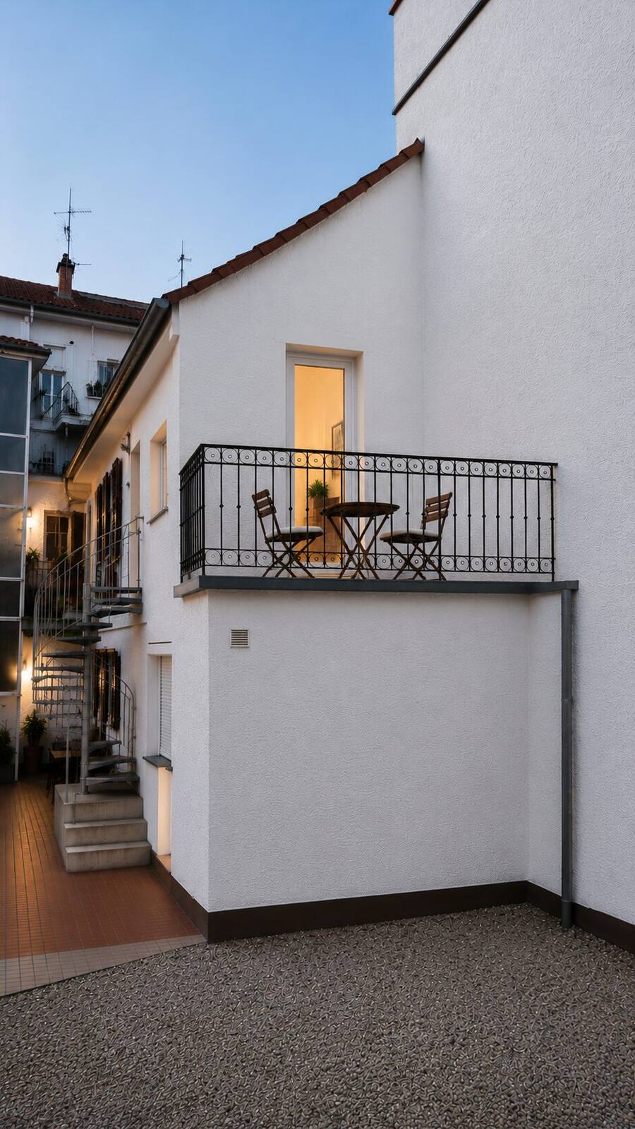 Balkon zum Innenhof